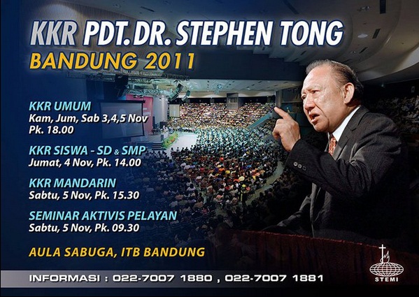 KKR Bandung 2011: Pdt. Dr. Stephen Tong